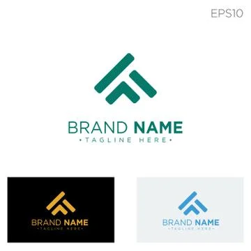 Simple mountain rock logo monogram vector illustration Stock Illustration