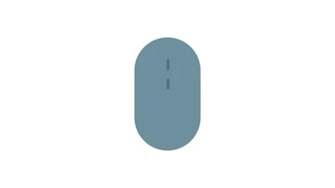 A simple mouse icon in PNG format, featuring a classic computer mouse desig.. 스톡 동영상 333461987
