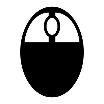 Simple mouse icon. Vectors about computers. Stock Illustration