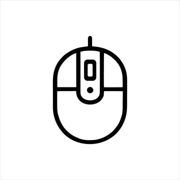 Simple mouse Vector with Minimalist and modern design Stock Illustration