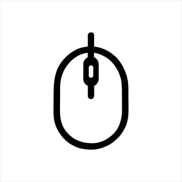 Simple mouse Vector with Minimalist and modern design Stock Illustration