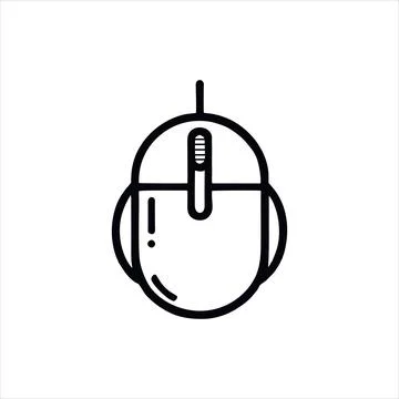 Simple mouse Vector with Minimalist and modern design Stock Illustration