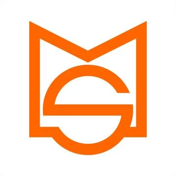 Simple MS, SM , MSO initials company logo Stock Illustration