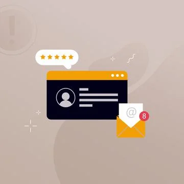 Simple multi-colored icons related to programming and communication on backgr 스톡 일러스트