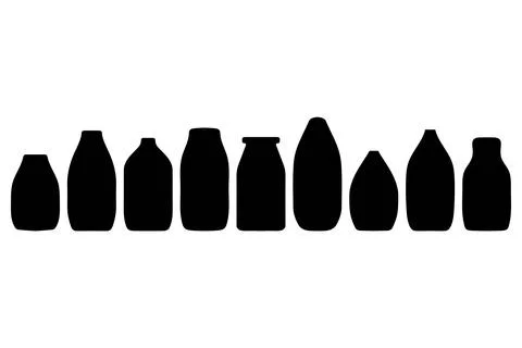 Simple multi purpose packaging bottle design set Stock Illustration