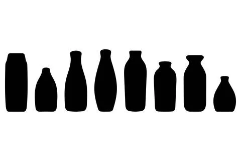 Simple multi purpose packaging bottle design set Stock Illustration