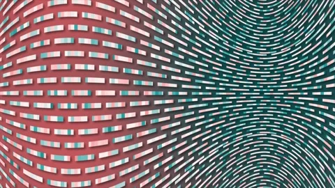 Simple multicolor small lines arranged in fish shape pattern background Stock Footage 272481368