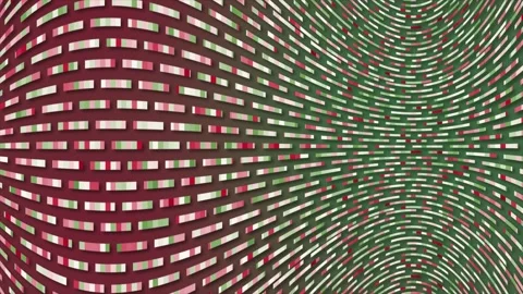 Simple multicolor small lines arranged in fish shape pattern background Stock Footage 272481370