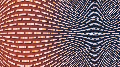 Simple multicolor small lines arranged in fish shape pattern background Stock Footage 272481402