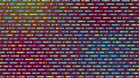Simple multicolor small lines shape moving right side multicolored background Stock Footage 272642792
