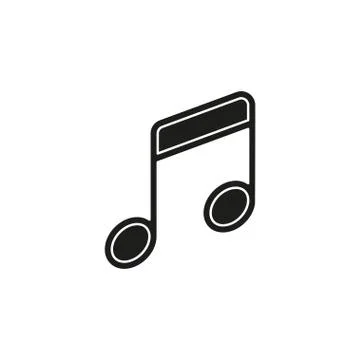 Simple Music Vector Icon Stock Illustration