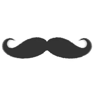 Simple mustache icon Illustration