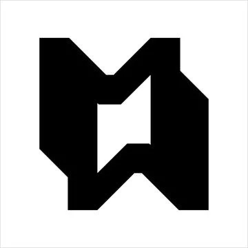 Simple N, Z, NZ initials logo Illustrazione stock