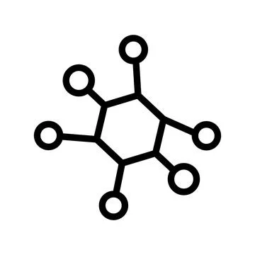 A simple network icon. Connection on the Internet. Vector. Stock Illustration