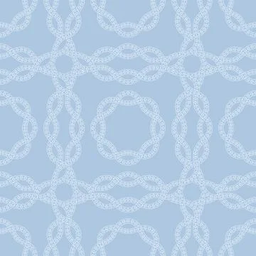 Simple neutral seamless pattern with wavy floral lace element Illustrazione stock
