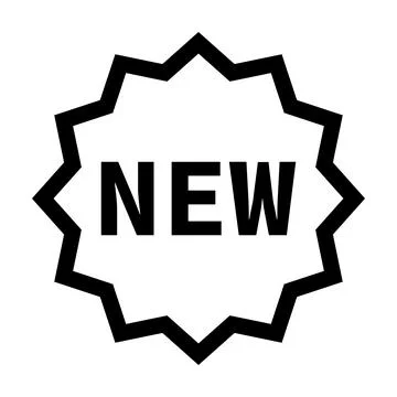 Simple NEW pop icon. Advertisement for new product or service. Vector. Stock Illustration