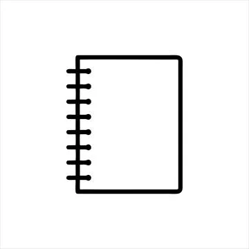 Simple notebook Vector with Minimalist and modern design Stock Illustration