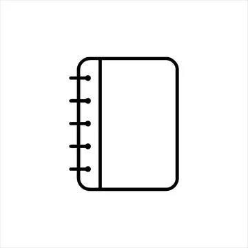 Simple notebook Vector with Minimalist and modern design Stock Illustration