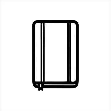 Simple notebook Vector with Minimalist and modern design Stock Illustration
