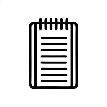 Simple notebook Vector with Minimalist and modern design Stock Illustration