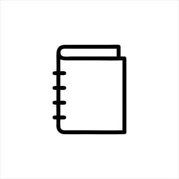 Simple notebook Vector with Minimalist and modern design Stock Illustration