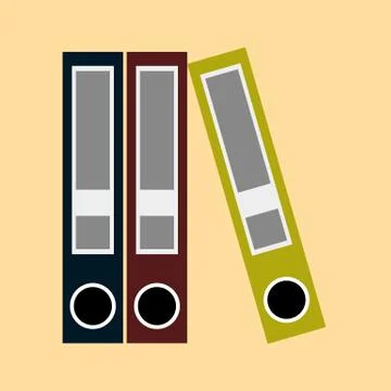 Simple Office Archive Stack イラスト素材