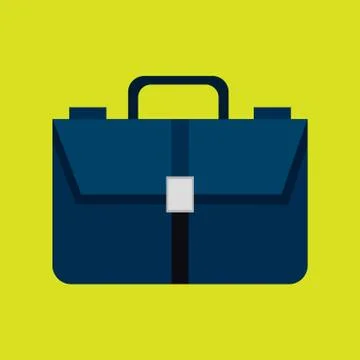 Simple Office Suitcase Stock Illustration