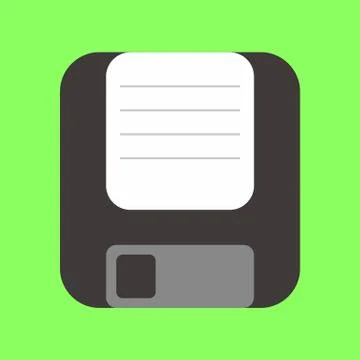Simple Old Diskette Storage Stock Illustration