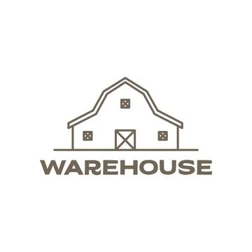 Simple old warehouse wood logo design vector graphic symbol icon illustrati.. Stock Illustration