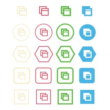 Simple Open window icon sign design 스톡 일러스트