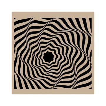 Simple Optical Wave Art Background Abstract vector background . Illustrazione stock