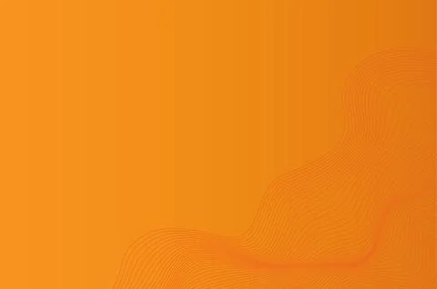 Simple orange background with thin lines. Vector graphics. Trendy fall color. Stock Illustration