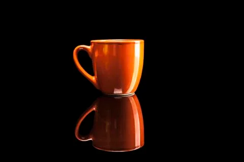 Simple Orange Cup Stock Photos