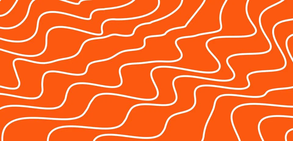 Simple Orange pattern wave stripe background Stock Illustration