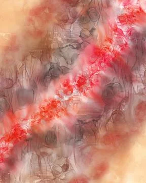 Simple Orange yellow and Red marble and watercolor texture background Stock Illustration