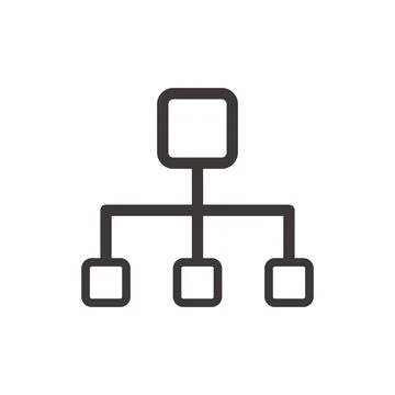 Simple organization icon. Structure. Vector. 스톡 일러스트