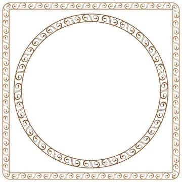 Simple ornamental frames. element for graphic design Stock Illustration