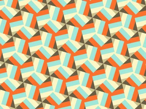Simple ornamental pattern, textile print. Pattern for fabric and trellis. Stock Illustration