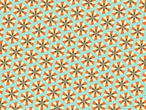 Simple ornamental pattern, textile print. Pattern for fabric and trellis. Stock Illustration