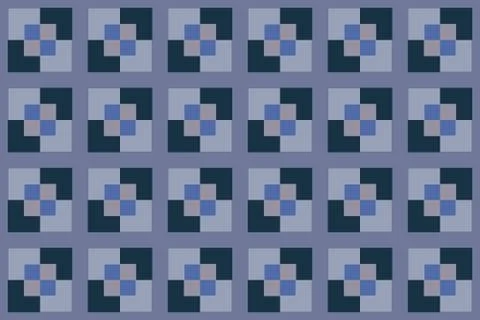 Simple ornamental pattern, textile print. Pattern for fabric and trellis. Stock Illustration