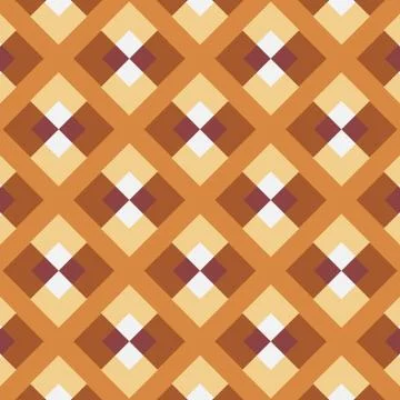 Simple ornamental pattern, textile print. Pattern for fabric and trellis. Stock Illustration