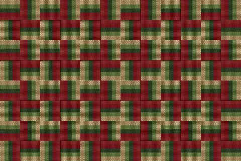 Simple ornamental pattern, textile print. Pattern for fabric and trellis. Stock Illustration