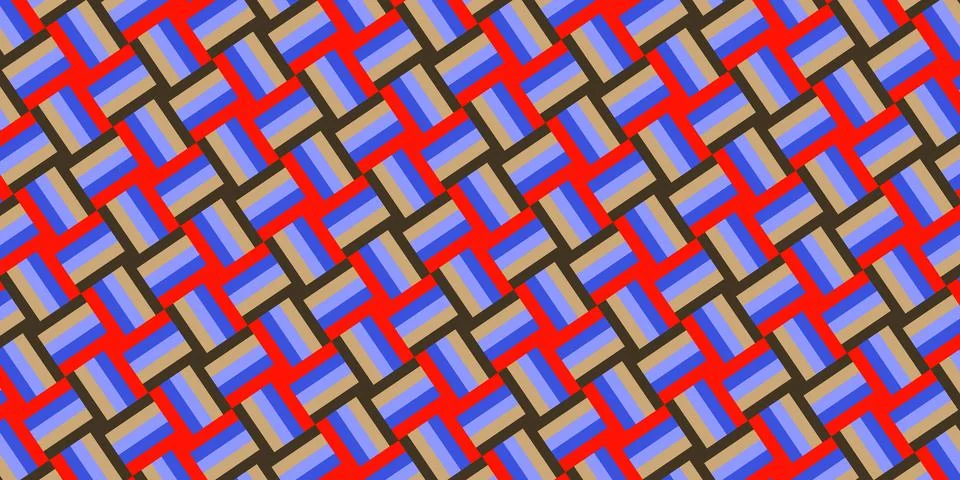 Simple ornamental pattern, textile print. Pattern for fabric and trellis. Stock Illustration