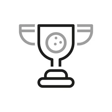 Simple Outline of golf icon. Linear style icon award. Vector illustration. Stock Illustration