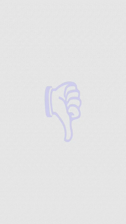 Simple Outline Handdrawn Thumb Down Sign Hand (dislike) Stock Footage 319427842