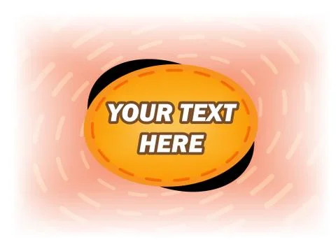 Simple oval background for templates Stock Illustration