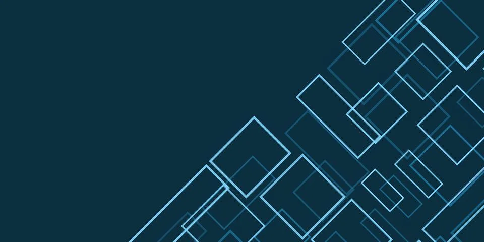 Simple Overlapping Rectangular Frames of Various Sizes, Colored in Shades o.. Stock Illustration