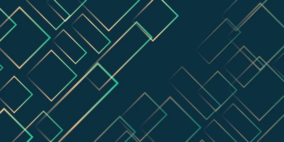 Simple Overlapping Rectangular Frames of Various Sizes, Colored in Shades o.. 스톡 일러스트