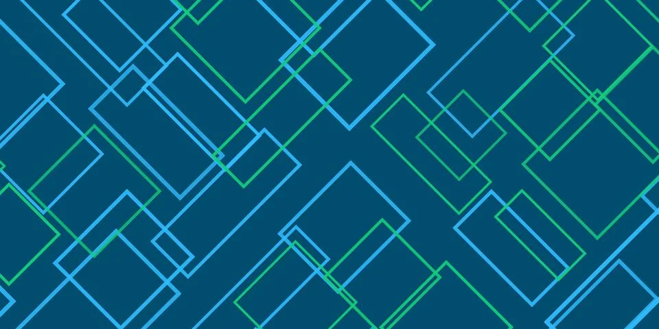 Simple Overlapping Rectangular Frames of Various Sizes, Colored in Shades o.. 스톡 일러스트