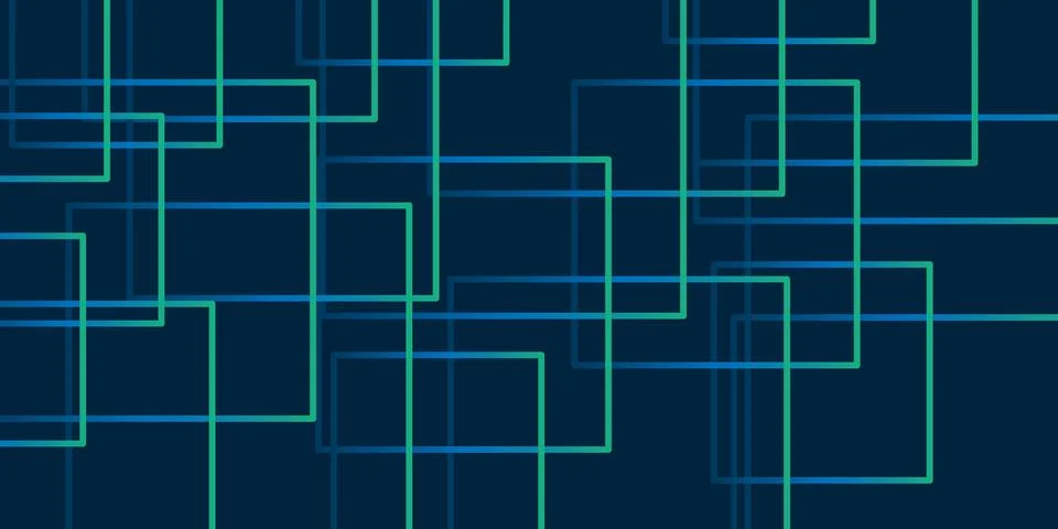 Simple Overlapping Rectangular Frames of Various Sizes, Colored in Shades o.. Stockillustratie